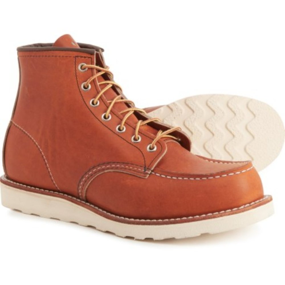 Red Wing Classic 6-inch Moc Toe Oro Legacy Leather Men's Boots - US 12 (D)